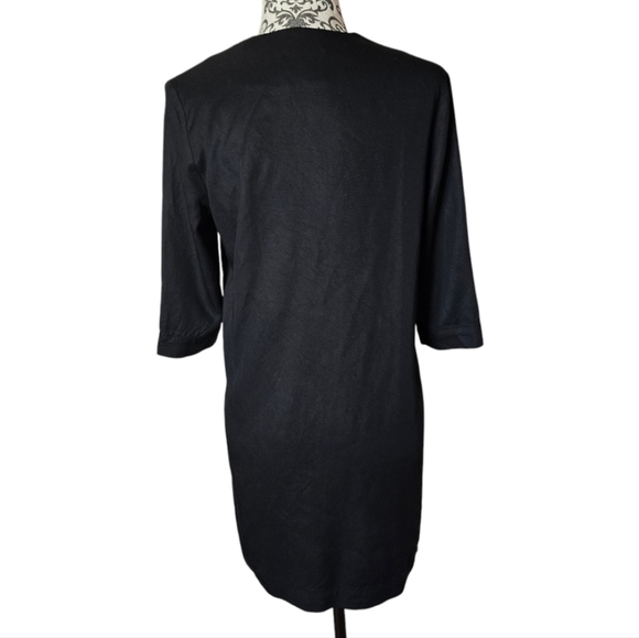 Oak + Fort 3/4 sleeve shift dress size small - Picture 3 of 14